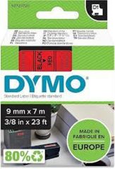 DYMO S0720720 D1 Yedek Şerit, 9 mm x 7 m, Kırmızı-Siyah (40917)