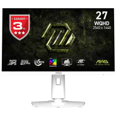 MSI 27'' MAG 274QRFW X32 Flat RAPID IPS 0.5ms FreeSync Pivot Beyaz WQHD Monitör