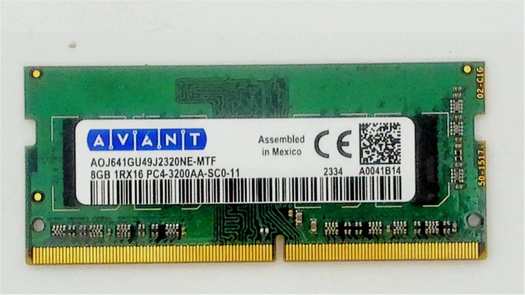 Avant 8GB DDR4 3200MHz CL22 1.2V SODIMM Dizüstü Bilgisayar Bellek (Notebook RAM)