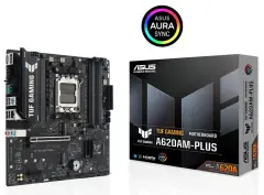 ASUS TUF GAMING A620AM-PLUS 7600MHZ(OC) DDR5 2xDP HDMI ÇİFT M2 USB3.2 AURA RGB 2.5GBİT LAN mATX