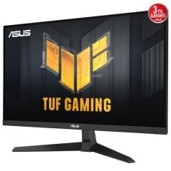 ASUS TUF Gaming VG279Q3A 27'' Fast IPS 1 ms (GTG) 180 Hz FreeSync Premium & G‑Sync Uyumluluk 99 % sRGB 2×HDMI 1×DisplayPort Entegre Hoparlör Flicker‑Free Düşük Mavi Işık VESA 100×100 Duvara Monte Siyah Oyun Monitörü