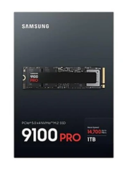 Samsung 9100 PRO 1TB PCIe 5.0 x4 NVMe M.2 SSD 14700MB/s Okuma 13300MB/s Yazma (MZ-VAP1T0BW) Samsung Türkiye Garantili