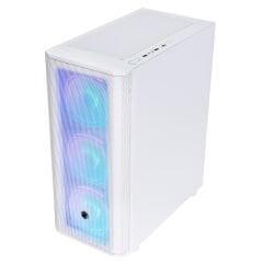 Frisby CM-106 650W 80 Plus Dahili Güç Kaynaklı ARGB Fanlı Mesh Ön Panel Beyaz ATX Oyuncu Kasası