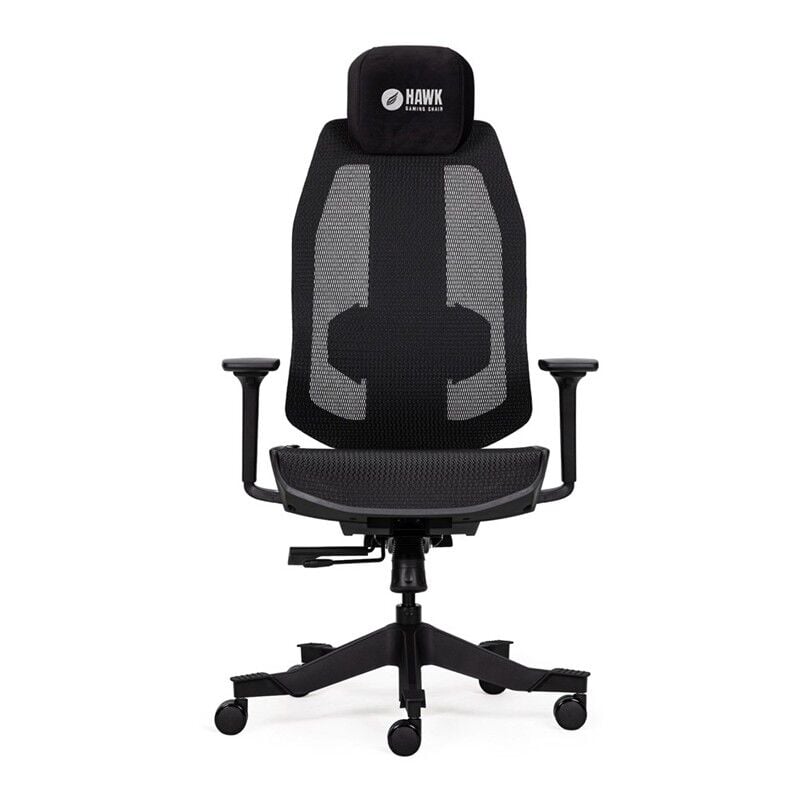 Hawk Gaming Chair Nova Serisi Fileli Siyah Profesyonel Oyuncu Koltuğu