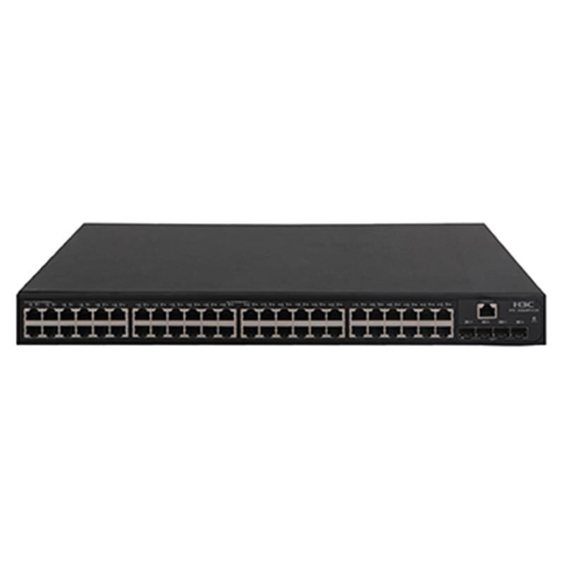 H3C LS‑5048PV3‑EI‑PWR‑GL 48x 1 GbE PoE+ • 4x 1 Gb SFP • 370 W PoE • Layer 2 Yönetilebilir Rackmount Switch (Model 9801A1QQ)