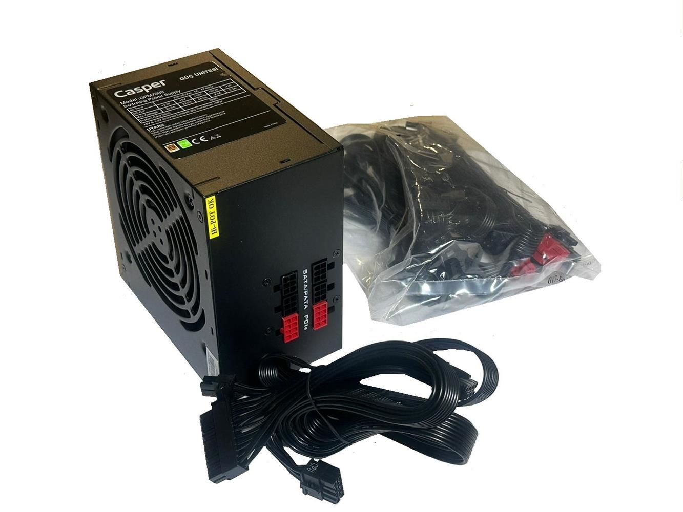 CASPER GPM700S 700W 80+ Bronze Sertifikalı 12 cm Fanlı ATX Güç Kaynağı – Kutusuz, Yarı-Modüler PSU