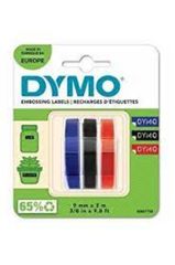 DYMO S0847750 Kabartma Şerit, 9 mm x 3 mt 3’lü Bls K-S-M