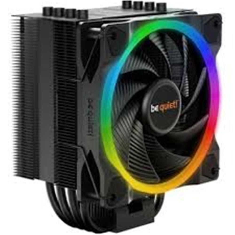 Be Quiet Pure Rock 2 FX 150 W TDP ARGB 4×6 mm Heatpipe Light Wings 120 mm PWM Fan 24.4 dB(A) CPU Soğutucu, Siyah