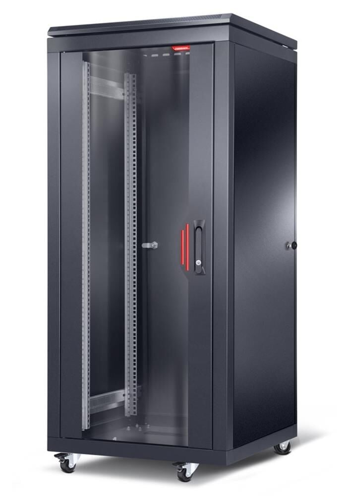 Formrack 26U 600x600 F041TKR Tekerlekli Dikili Tip Rack Kabinet