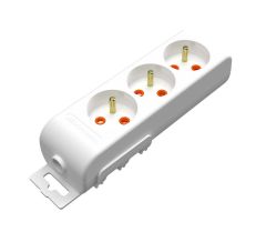 Mutlusan Ri-Tech 3'lü 3 Metre Anahtarlı UPS Tipi (Fransız Standart) Topraklı Grup Priz