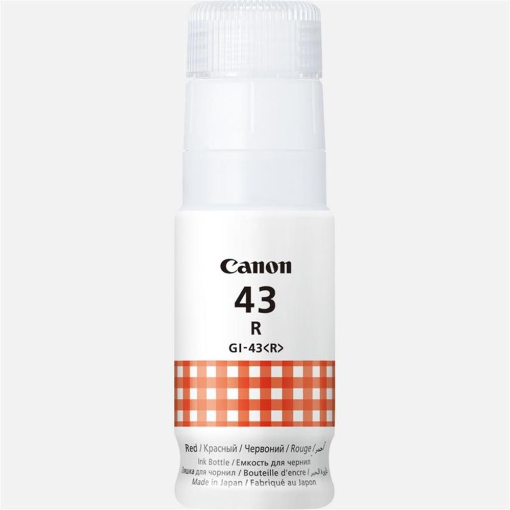 Canon GI-43R Kırmızı (Red) PIXMA G Serisi Orijinal Mürekkep Şişesi (4690C001)