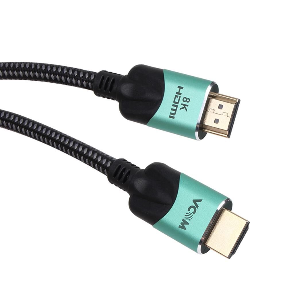 Vcom CG865-1.5 HDMI 2.1 Siyah Gümüş 1.5 mt HDMI (M)-HDMI (M) 48 Gbps 8K@60 Hz