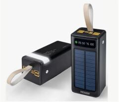 Womix P02 40000mAh Solar Panelli ve LED Lambalı Taşınabilir Hızlı Şarj Powerbank