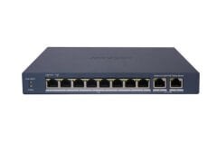 Hikvision DS-3E1310P-EI/M 10-Port Akıllı Yönetilemez Switch (8 Port 10/100 Mbps PoE + 2 Port Gigabit Combo Uplink)