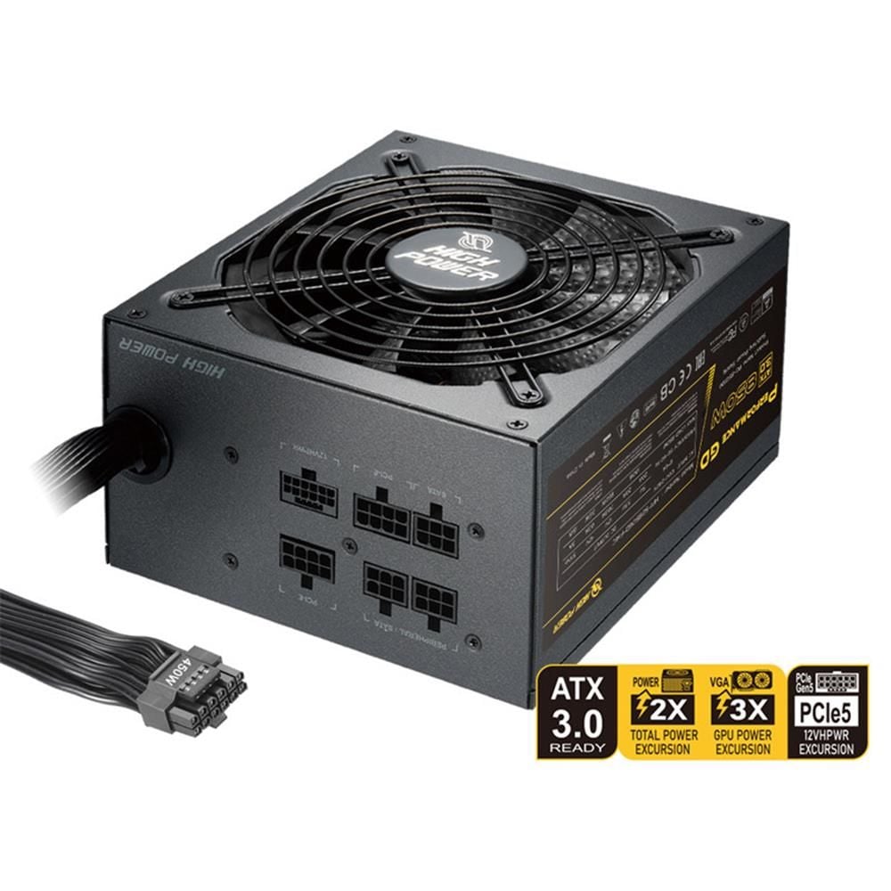 High Power HP1-S2850GD-F14C P.Serisi 850W 80+ Gold ATX 3.0 & PCIe 5.0 Güç Kaynağı