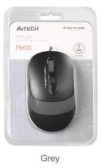 A4 Tech FM10 USB Fstyler Gri Optik 1600 DPI Mouse