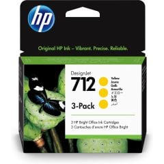 HP 712 29-ml Yellow (Sarı) DesignJet Mürekkep Kartuşu - 3 Adet Paket - 3ED79A