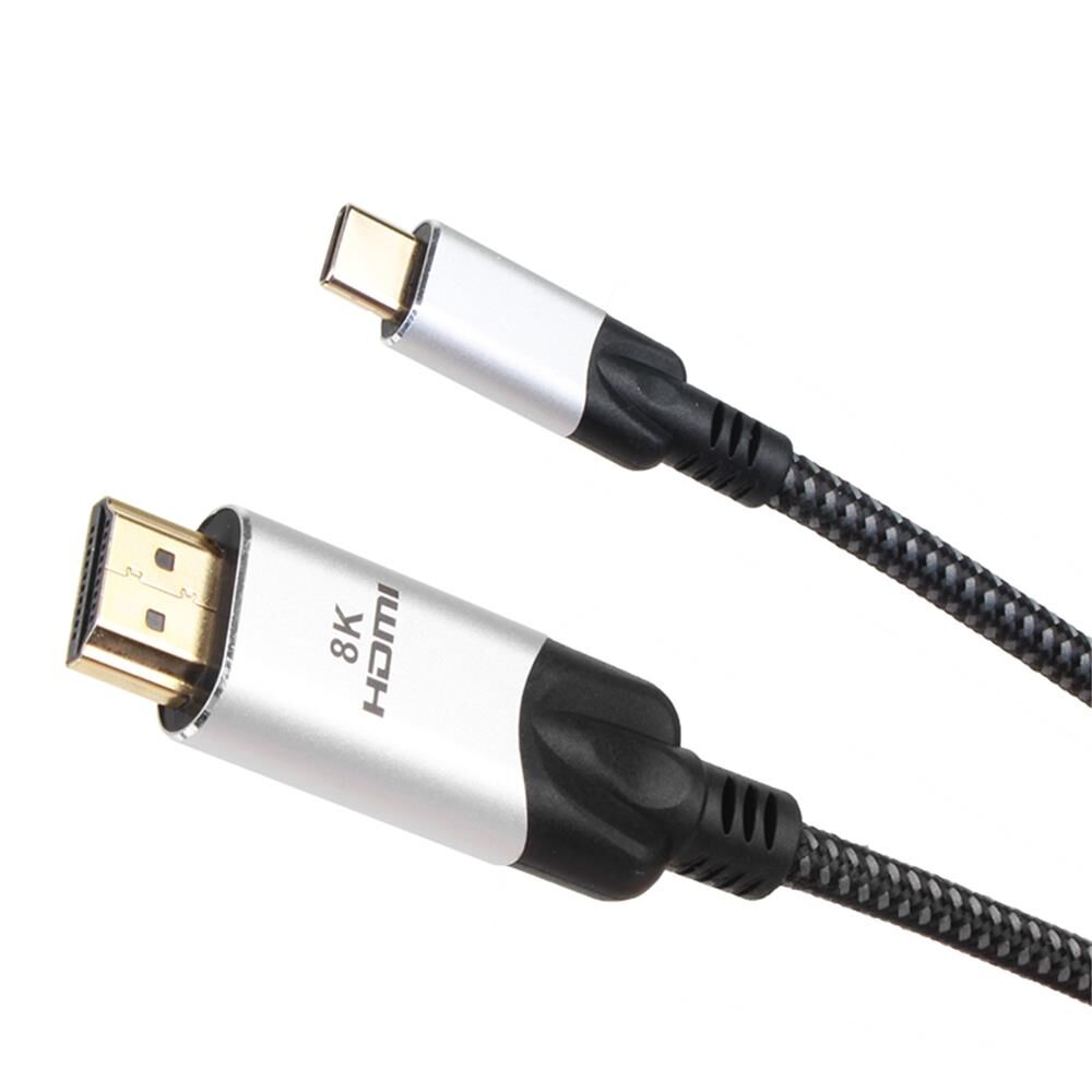 Vcom CU423MCV‑1.8 Siyah 1.8 Metre USB Type‑C (USB 3.1) Erkek – HDMI Type‑A Erkek, Altın Kaplama Konnektör, 4K/8K UHD Video Taşımalı HDMI 2.0 V Kablo