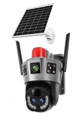 OKam O-Kam 6020 4MP 4G LTE Bağlantılı Güneş Enerjili (Solar) 10X Optik Zoom Çift Lensli PTZ Kamera