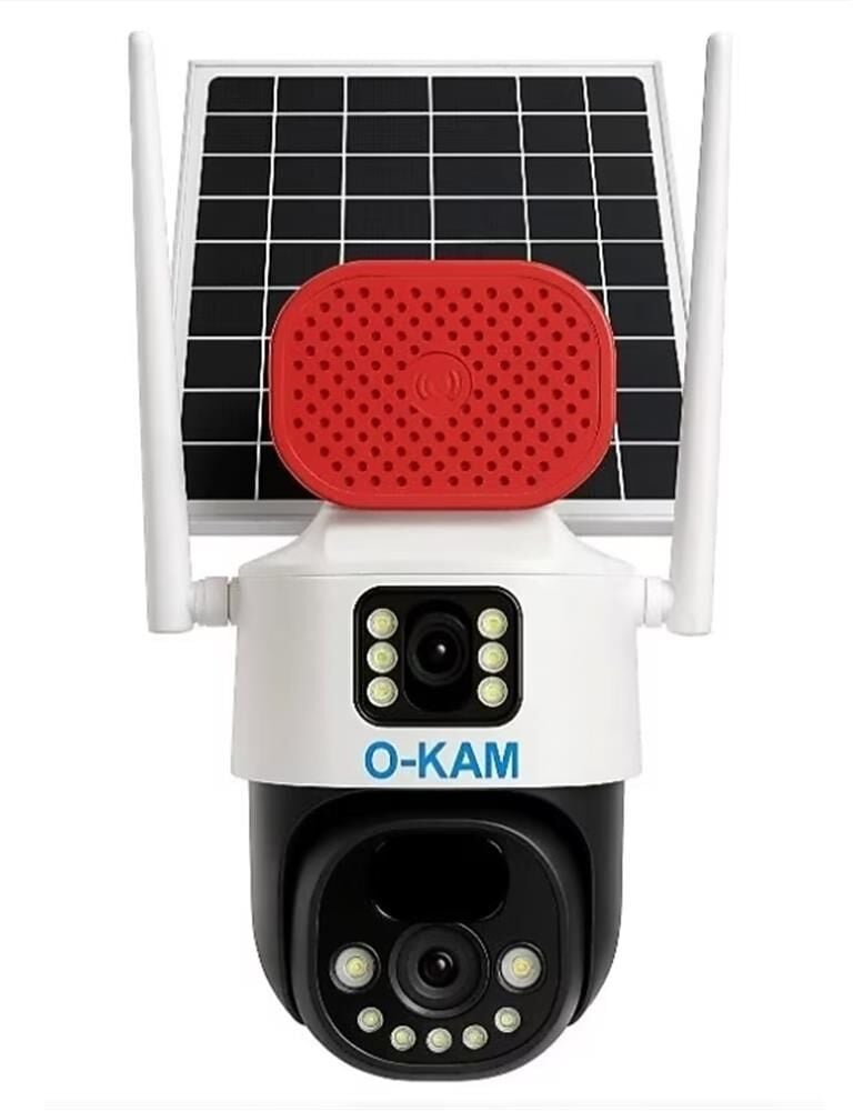 OKam O-Kam 7015 4MP 4G LTE Bağlantılı Güneş Enerjili (Solar) Pan-Tilt Dış Mekan Güvenlik Kamerası