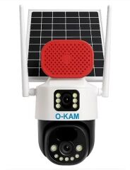OKam O-Kam 7015 4MP 4G LTE Bağlantılı Güneş Enerjili (Solar) Pan-Tilt Dış Mekan Güvenlik Kamerası