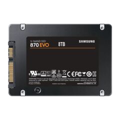 8TB 870 EVO SAMSUNG 2.5 SATA3 MZ-77E8T0BW 560-530 MB/S SAMSUNG TR GARANTILI