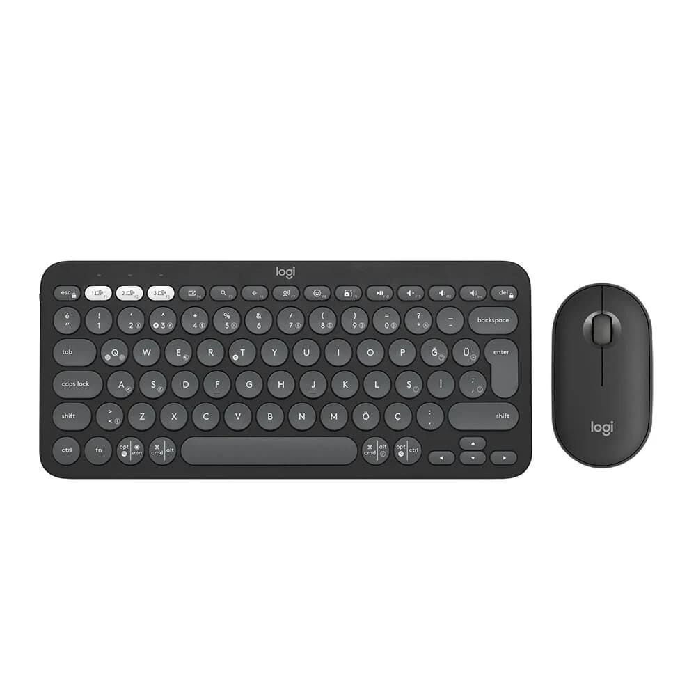 Logitech Pebble Türkçe Q Klavye ve Mouse Seti 920-012245