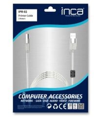Inca IPR-02 USB 2.0 AM/BM 3 Metre Yazıcı (Printer) Kablosu