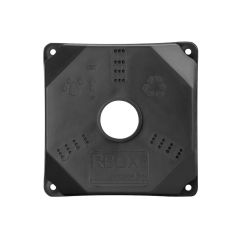 Rbox WX8 Kamera Montaj Büyük Boy 10’lu Paket Siyah – İç Montaj 12,5×12,5 cm Yükseklik 5 cm, 4 Yollu Kablo Girişli Buat Taban Dahil