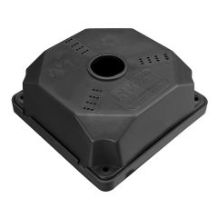 Rbox WX8 Kamera Montaj Büyük Boy 10’lu Paket Siyah – İç Montaj 12,5×12,5 cm Yükseklik 5 cm, 4 Yollu Kablo Girişli Buat Taban Dahil