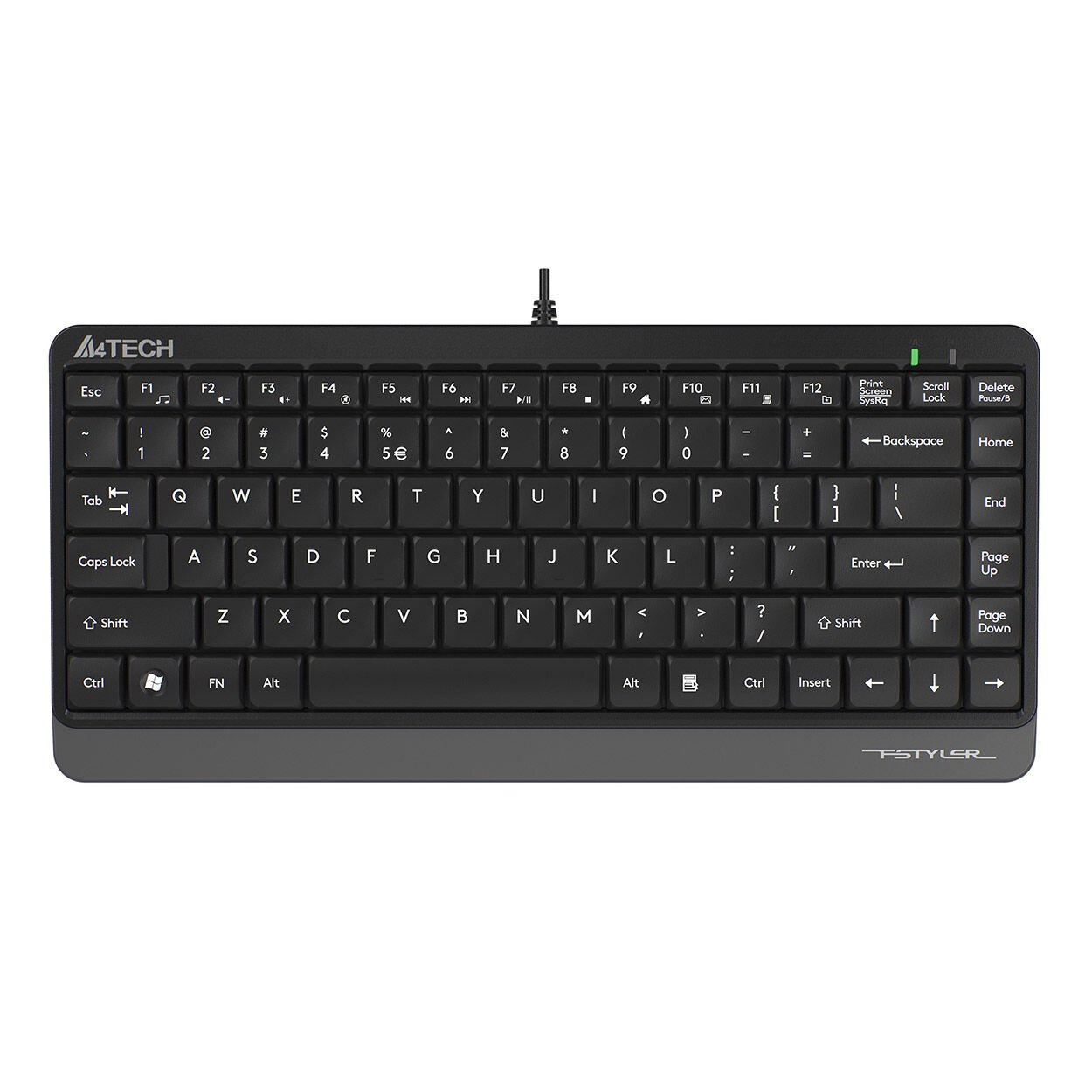 A4 Tech FK11 Fstyler Q Türkçe Multimedya Mini USB Kablolu Klavye