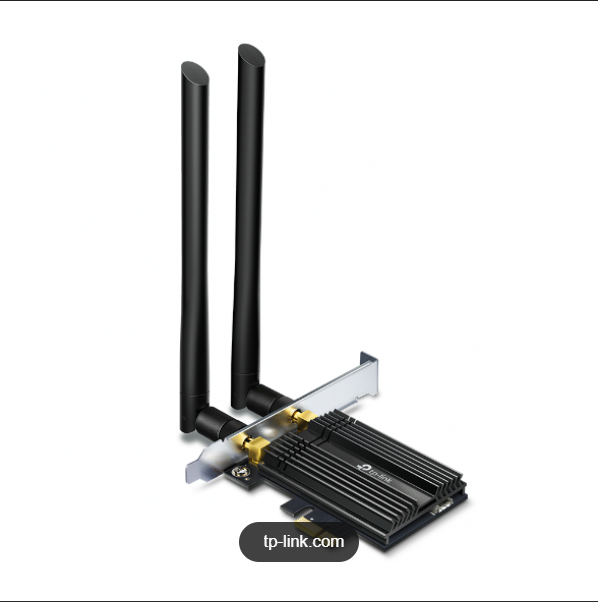 TP-Link Archer TX50E AX3000 Wi-Fi 6 2402Mbps 5GHz + 574Mbps 2.4GHz Bluetooth 5.0 PCIe Kablosuz Ağ Adaptörü
