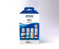 Epson 101 EcoTank 4'lü Renkli ve Siyah Orijinal Mürekkep Seti (C13T03V64A)