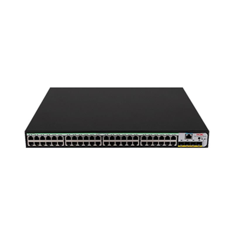 H3C 9801A414 S5120V3-52S-PWR-LI 48 Port Gigabit + 4x10GB SFP+ + 1xConsole Port Yönetilebilir 370W PoE Rackmount Switch