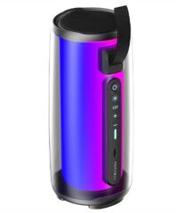 Mikado MD-17BT Capella Siyah 10W RGB Mikrofonlu Kart-Aux-USB TWS 1800mAh Bataryalı Speaker