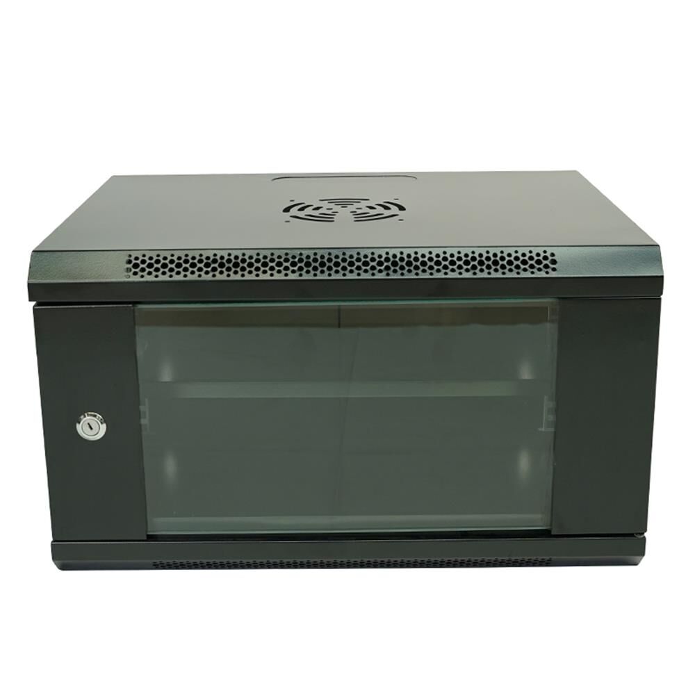 Racksan ML-6407S 7U Duvar Tipi Siyah Kabinet (350x530x400 mm Raf + Fan + Priz Dahil Set)