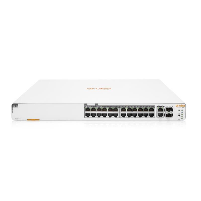 HPE JL813A 24 Port Gigabit Ethernet (12 PoE+) + 2x1G SFP Uplink Yönetilebilir Rackmount Switch 370W PoE