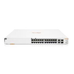 HPE JL813A 24 Port Gigabit Ethernet (12 PoE+) + 2x1G SFP Uplink Yönetilebilir Rackmount Switch 370W PoE