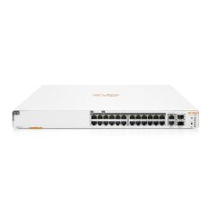 HPE JL813A 24 Port Gigabit Ethernet (12 PoE+) + 2x1G SFP Uplink Yönetilebilir Rackmount Switch 370W PoE