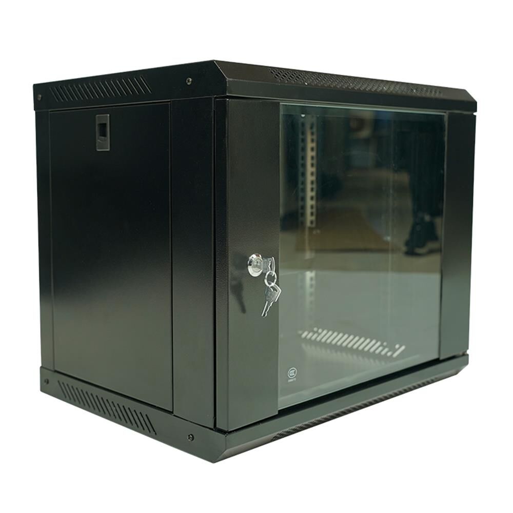 Racksan ML-6409S 9U Duvar Tipi Siyah Kabinet (Raf + Fan + Priz Dahil Slim/Eco Set)