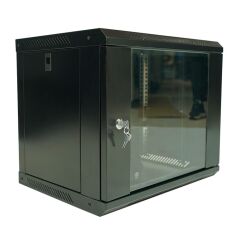 Racksan ML-6409S 9U Duvar Tipi Siyah Kabinet (Raf + Fan + Priz Dahil Slim/Eco Set)