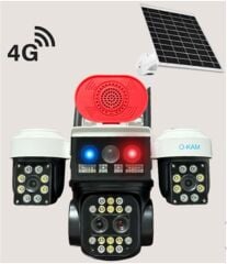OKam O-KAM 5051 3 LENS 10X OPTİK ZOOM 4G SOLAR RED SPEAKER PTZ KAMERA
