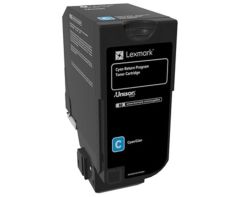 Lexmark 74C50C0 Mavi (Cyan) Toner Kartuşu - CS720 / CS725 / CX725 Serisi - 3.000 Sayfa