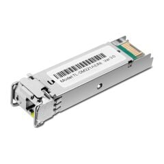 TP‑LINK OMADA TL‑SM321A‑2 1000BASE‑BX WDM Bi‑Directional SFP Module 1.25Gbps DDM SFF‑8472 LC Simplex 9/125 µm SMF (1550 nm TX / 1310 nm RX) Up to 2 km Single‑Mode SFP‑MSA Hot‑Swappable