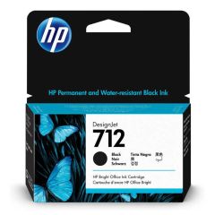 HP 712 Siyah (Black) 38 ml Orijinal DesignJet Plotter Mürekkep Kartuşu (3ED70A)