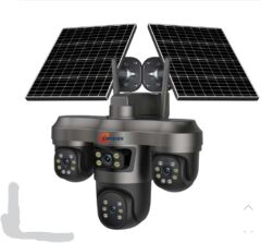 OKam Esvision ES-5604 4G LTE Sim Kartlı Solar Güneş Panelli AOV 4 Lensli Akıllı PTZ Güvenlik Kamerası