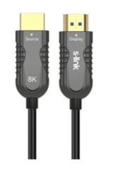 S-link SL-HM8K020 HDMI TO HDMI 20m v2.1 8K60 HZ 4K 120HZ Fiber Kablo
