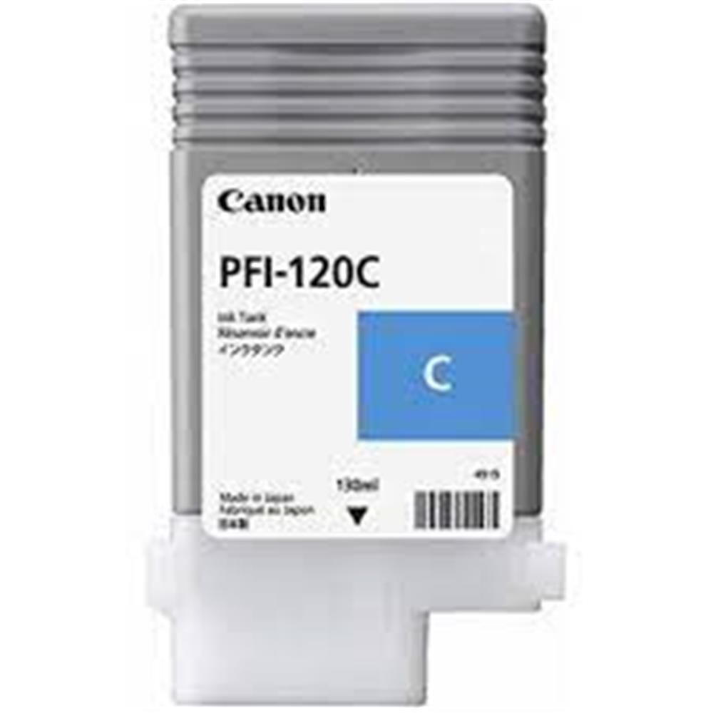 Canon PFI-120 C Cyan (Mavi) 130ml Orijinal Plotter Mürekkep Kartuşu - TM-200 / TM-300 Serisi (2886C001)