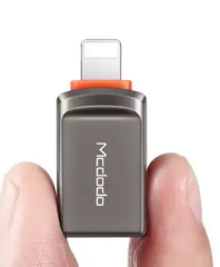 Mcdodo OT-8600 USB-A to Lightning Dönüştürücü Soket Adaptör Gri