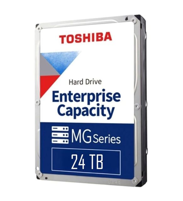 TOSHIBA MG Enterprise 24 TB 7200RPM 1024MB 7/24 RV Güvenlik ve Nas HDD